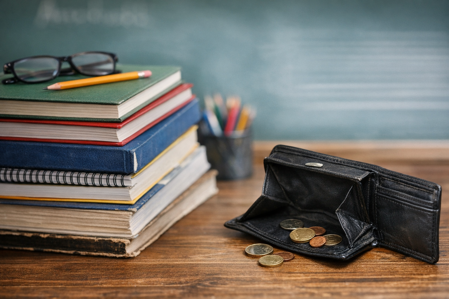 Schulbücher mit wenig Geld