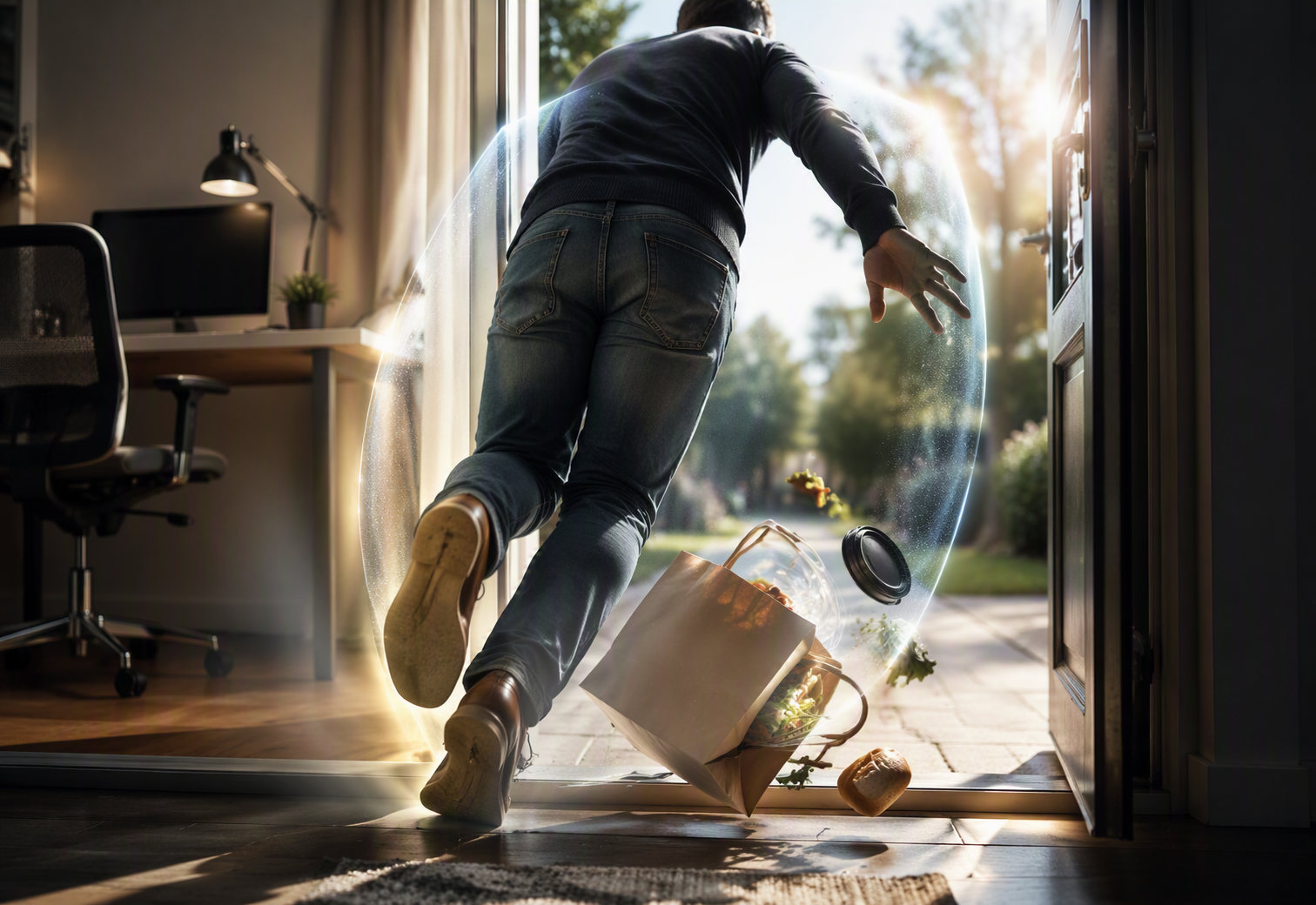 Unfall im Home-Office