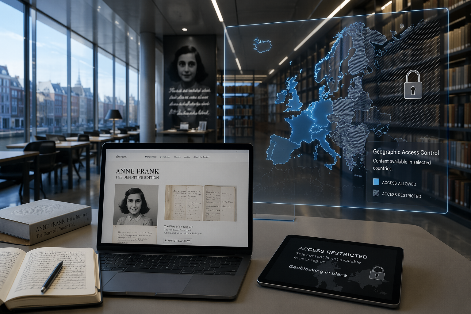 Geoblocking, digitale Bibliothek