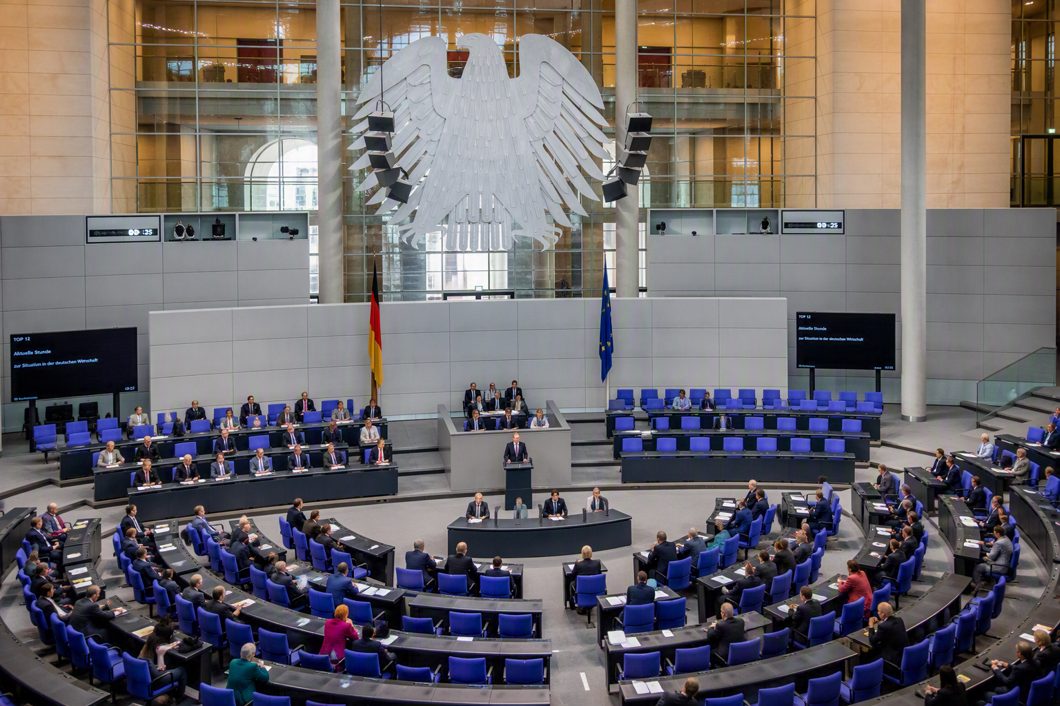 Plenarsaal des Deutschen Bundestags